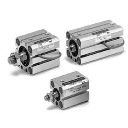 SMC Pneumatic Compact Cylinder - 20mm Bore, 20mm Stroke, CQS Series, Double Acting