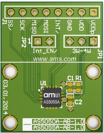 Ams OSRAM AS5055A AS5055A-QF_EK_AB Entwicklungskit, Drehwinkelsensor Für AS5055A