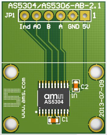 Ams OSRAM AS5306 AS5306-TS_EK_AB Entwicklungskit, Positionssensor Für AS5306