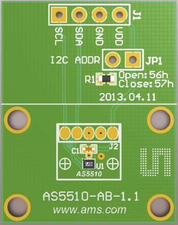 Ams OSRAM AS5510 AS5510-WL_EK_AB Entwicklungskit, Positionssensor Für AS5510
