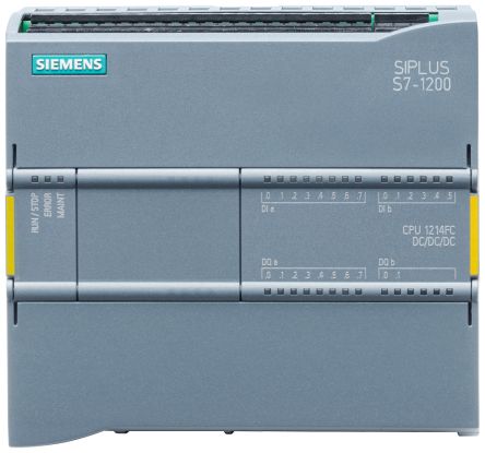 Siemens SIPLUS S7-1200 CPU 1214FC Series PLC CPU For Use With SIPLUS S7-1200, Relay Output, 16-Input, Analog Input