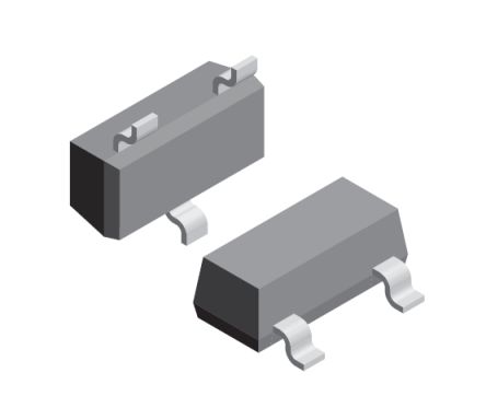 Vishay VCAN16A2-03SHE3-08, Dual-Element Bi-Directional ESD Protection Diode, 145W, 3-Pin SOT-23
