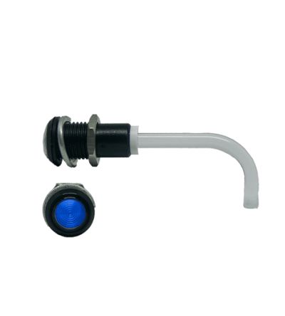 Bivar LED-Lichtleiter Einfach, Rund-Linse Blau 50.7 X 17.4mm, Tafelmontage