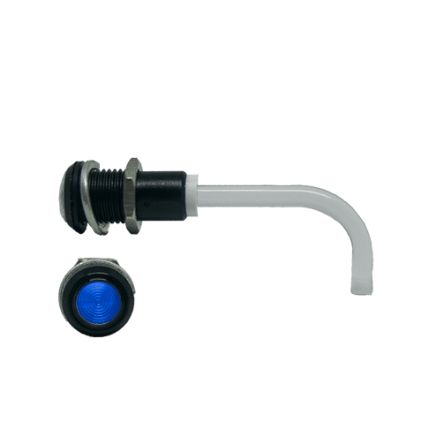 Bivar LED-Lichtleiter Einfach, Rund-Linse Blau 76.1 X 17.4mm, Tafelmontage