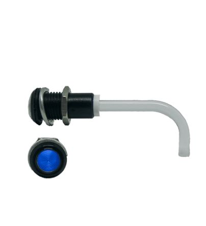 Bivar LED-Lichtleiter Einfach, Rund-Linse Blau 88.8 X 22.5mm, Tafelmontage