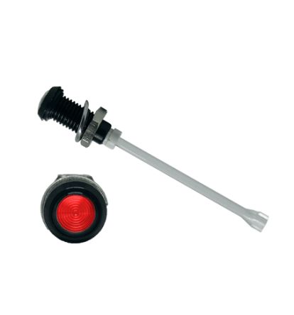 Bivar LED-Lichtleiter Einfach, Rund-Linse Rot 28.8mm, Tafelmontage