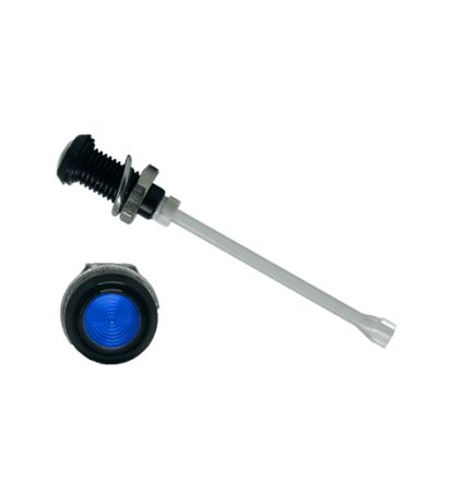 Bivar LED-Lichtleiter Einfach, Rund-Linse Blau 29.4mm, Tafelmontage