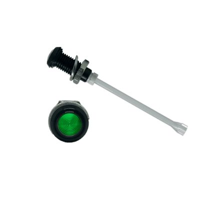 Bivar LED-Lichtleiter Einfach, Rund-Linse Grün 29.4mm, Tafelmontage