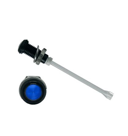 Bivar Tubo Luminoso De LED RHD-1410-F6PZB67PR, Long. 35.7mm, Azul, 1 Vía