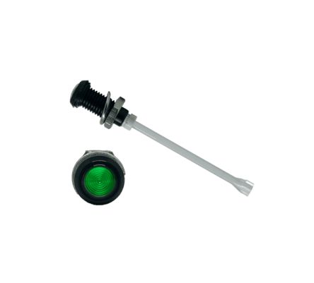 Bivar LED-Lichtleiter Einfach, Rund-Linse Grün 35.7mm, Tafelmontage