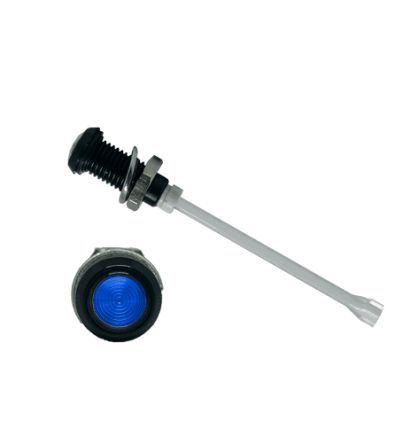 Bivar LED-Lichtleiter Einfach, Rund-Linse Blau 48.4mm, Tafelmontage