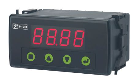 RS PRO 7-Segment-Anzeige Prozessanzeige Für Strom, Widerstandsthermometer, Thermoelement, Spannung H 92mm B 45mm