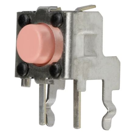 Omron IP00 Pink Plunger Tactile Switch, SPST 50 MA Through Hole