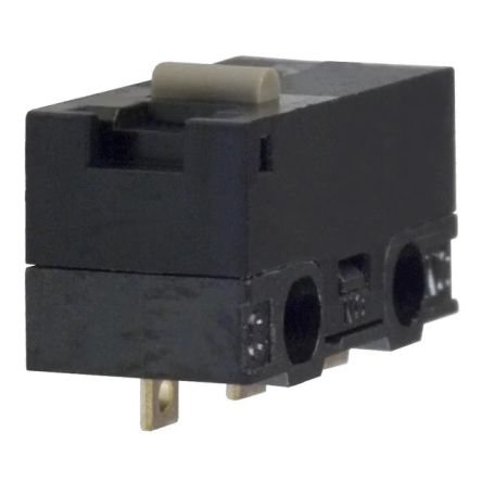 Omron Pin Plunger Subminiature Micro Switch, Through Hole Terminal, 100 MA, SPDT, IP40
