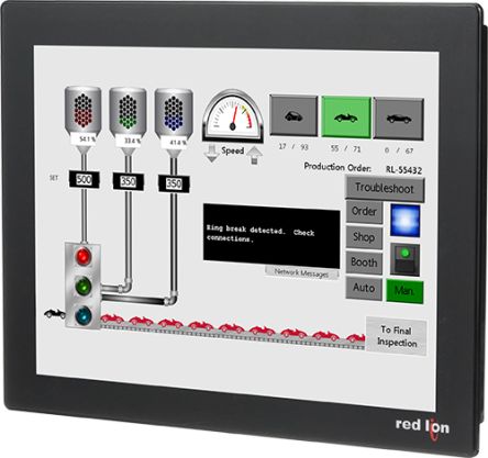 Red Lion HMI触摸屏, CR3000系列, 15寸显示屏TFT
