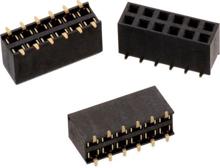 Wurth Elektronik Connecteur Femelle Pour CI, 6 Contacts, 2 Rangées, 2.54mm, Droit