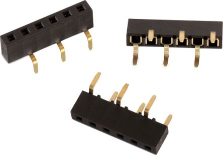 Wurth Elektronik WR-PHD Series Bottom Entry PCB Socket, 10-Contact, 1-Row, 2.54mm Pitch