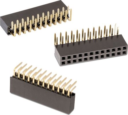 Wurth Elektronik Conector Hembra Para PCB En Ángulo Serie WR-PHD, De 40 Vías En 2 Filas, Paso 2.54mm