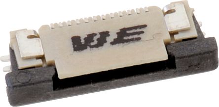Wurth Elektronik Connecteur FPC Série WR-FPC, 22 Contacts Pas 0.5mm, Clip Isolé Horizontal, Montage SMT