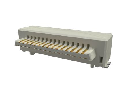 Amphenol Communications Solutions Conan Lite Leiterplatten-Stiftleiste Gewinkelt, 31-polig, Raster 1.0mm, Ummantelt