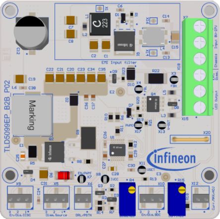 Infineon TLD5099EP Evaluierungsbausatz, TLD5099EP-B2B EVALKIT Boost-Controller