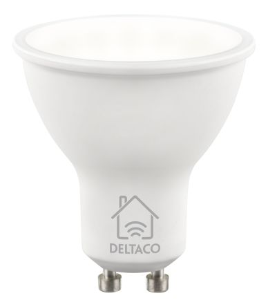 Deltaco 5 W GU10 LED Smart Bulb, White