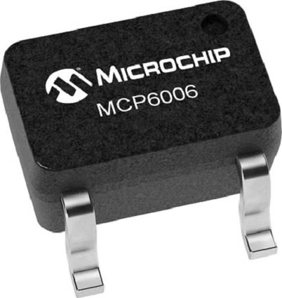 Microchip Amplificador Operacional MCP6006UT-E/LT Amplificador De Funcionamiento, 5,5 V 1MHZ SC70-5, 5 Pines, Entrada / Salida