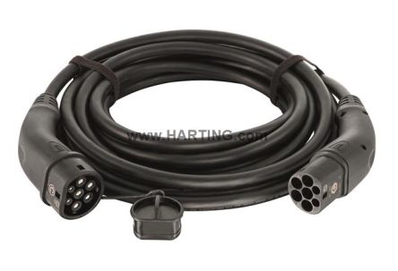 HARTING 32 A Mode 3, Type 2 To Type 2, EV Charging Cable 5m