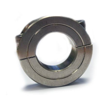 RS PRO 轴环, 30mm轴直径, 两件, 紧定螺钉, 不锈钢, 54mm外径, 15mm宽度
