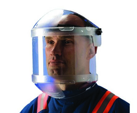 Centurion Safety Clear PC Face Shield With Face Guard, Resistant To Heat