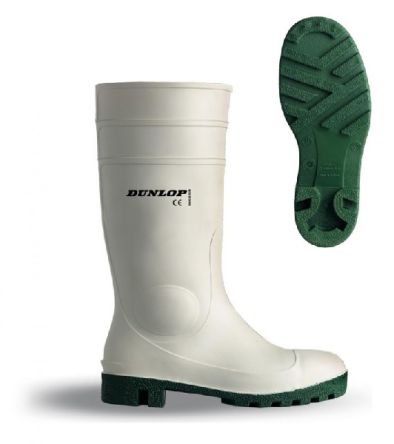 Dunlop Unisex Sicherheitsstiefel Weiß, Mit Edelstahl-Schutzkappe EN20345 SB, Größe 41 / UK 7