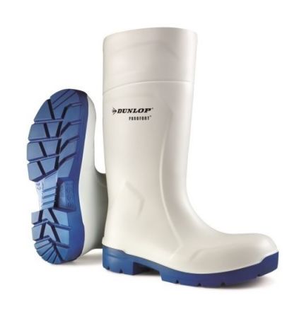 Dunlop Botas De Seguridad De Color Blanco, Talla 44.5, S4 SRC