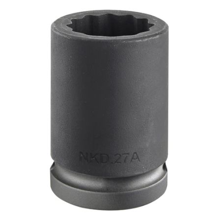 Facom 38mm, 3/4 In Drive Impact Socket Bi-Hexagon, 56 Mm Length