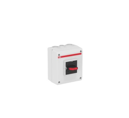 ABB 4P Pole Screw Mount Switch Disconnector - 25A Maximum Current, 9kW Power Rating, IP65