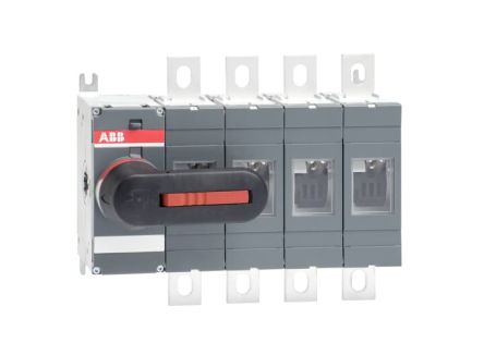 ABB 4P Pole Screw Mount Switch Disconnector - 400A Maximum Current, 400kW Power Rating, IP00, IP65
