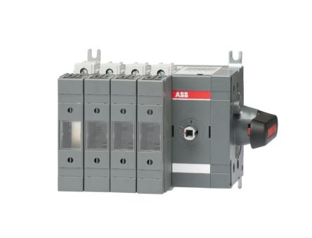 ABB Fuse Switch Disconnector, 4 Pole, 63A Fuse Current