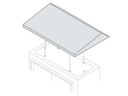 ABB SR/SRN Series Steel Cover For Use With Enclosure, 300 X 200 X 45mm