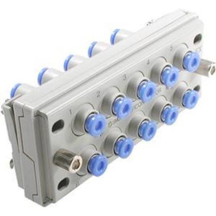 SMC KDM Series Multi-Connector Fitting, Push In 8 Mm, Tube-to-Tube Connection Style