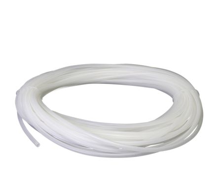 RS PRO Tube Flexible Silicone, Ø 6mm X Ø 10mm, L 25m Blanc