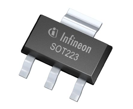 Infineon P-Channel MOSFET Transistor, 1.55 A, 100 V, 3-Pin SOT-223 ISP98DP10LMXTSA1