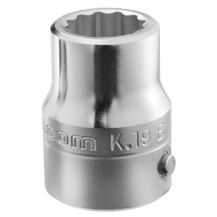 Facom 3/4 In Drive 1 11/16in Standard Socket, 12 Point, 27 Mm Overall Length