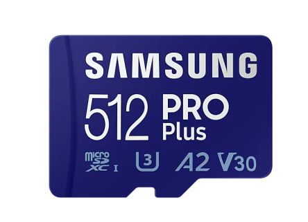 Samsung MicroSDXC Micro SD Karte 512 GB A2, U3, V30, MLC