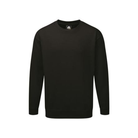 Orn Felpa Da Lavoro Kite Premium Sweatshirt Unisex, Col. Nero, 2XL, In 35% Cotone, 65% Poliestere