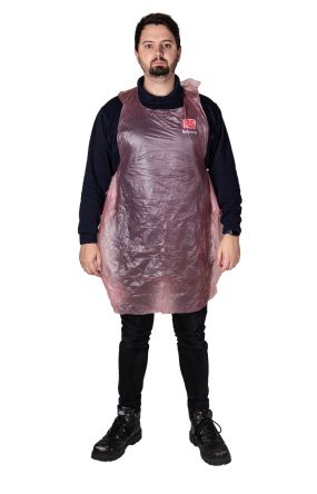 RS PRO Red HDPE Food Safe Disposable Apron, 200 Per Box