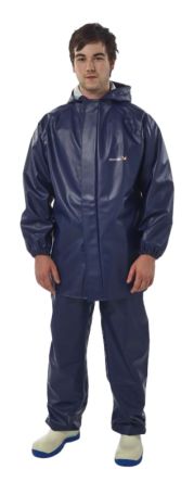 Alpha Solway Unisex Wiederverwendbar Overall Art Jacke, Größe 2XL Marineblau, Chemikalienbeständig