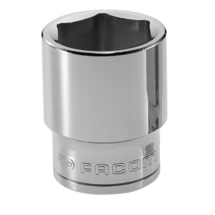 Facom 1/2 In Drive 1 1/16in Standard Socket, 6 Point, 44 Mm Overall Length