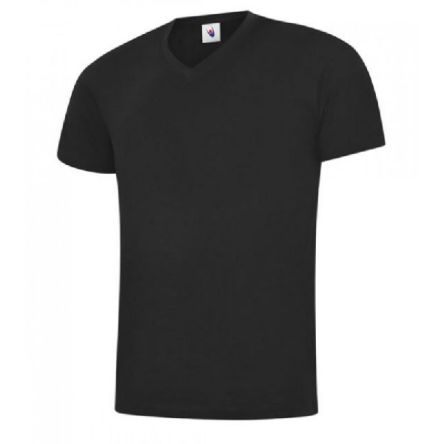 Uneek Unisex T-Shirt, 100 % Baumwolle Schwarz, Größe 3XL