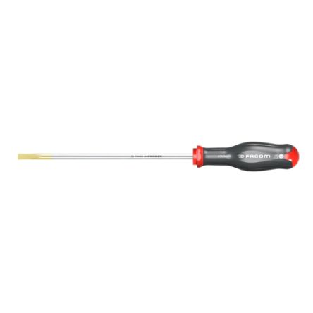 Facom Slotted Screwdriver, 6.5 Mm Tip, 125 Mm Blade, 245 Mm Overall