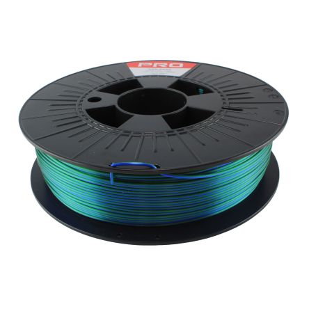 RS PRO 1.75mm Blue/Green PLA 3D Printer Filament, 500g