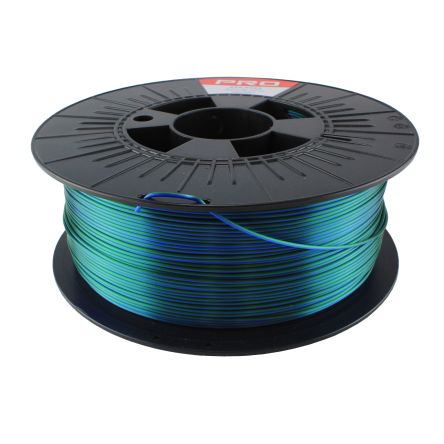 RS PRO PLA Magic 3D-Drucker Filament, Blau/Grün, 1.75mm, 1kg